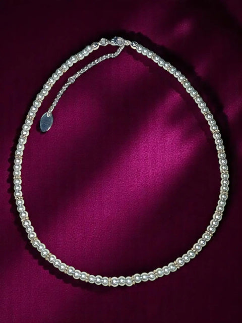 Pearl and Daisy Spacer Necklace – Layering Statement Jewelry | Made in USA with Gold and Stainless Steel Accents Michelle Marie Boutique  Necklaces