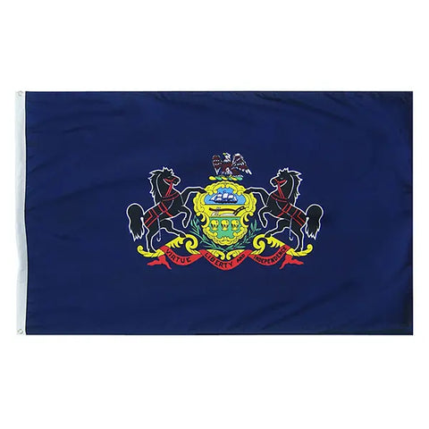 Pennsylvania State Flag – UV-Resistant Outdoor Nylon – Freedom Flag & Pole | Made in USA Freedom Flag and Pole 
