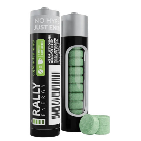 Peppermint Caffeinated Mints - 60mg Caffeine Rally Energy