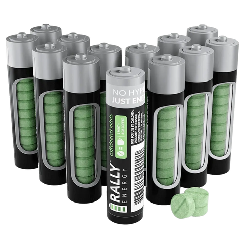 Peppermint Caffeinated Mints - 60mg Caffeine Rally Energy