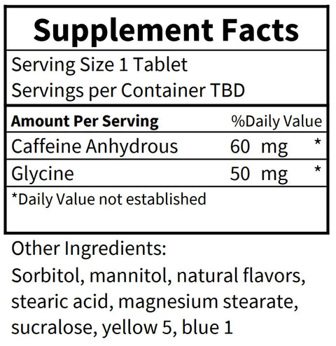 Peppermint Caffeinated Mints - 60mg Caffeine Rally Energy