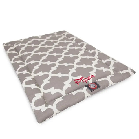 Personalized Trellis Crate Mat – Ultra-Soft Pet Bed Cushion | Made in USA Majestic Pet