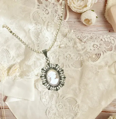 Personalized Victorian Pearl Necklace Michelle Marie Boutique  Necklace