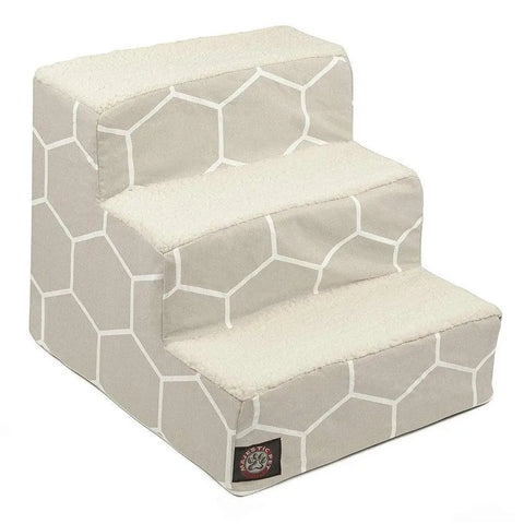 Pet Comfort 3-Step Stairs – Soft Pet Ramp - Dogs and Cats | Made in USA Majestic Pet