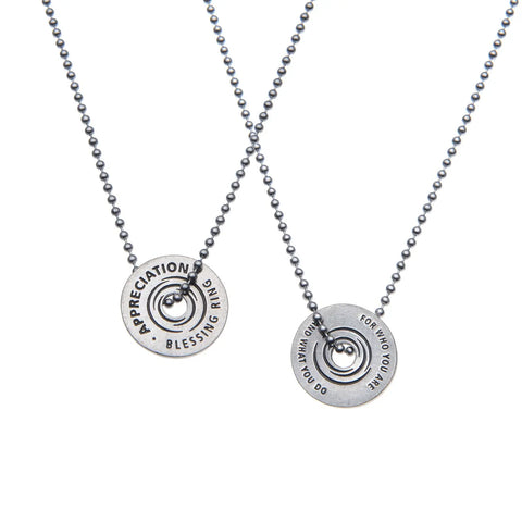 Pewter Appreciation Blessing Ring Charm – Inspirational Pocket Token | Made in USA Whitney Howard Designs  Blessing Ring
