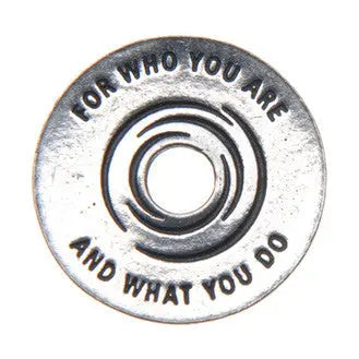 Pewter Appreciation Blessing Ring Charm – Inspirational Pocket Token | Made in USA Whitney Howard Designs  Blessing Ring