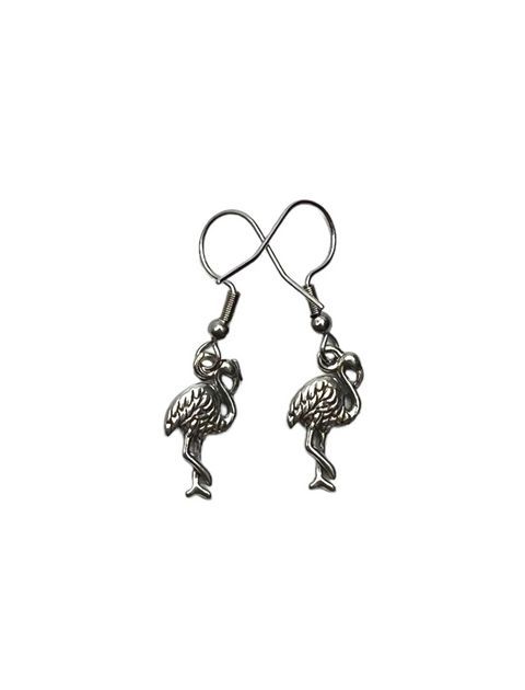 Pewter Flamingo Jewelry Set – Adjustable Necklace with Earrings – Tropical Charm Gift | Made in USA Michelle Marie Boutique  Jewelry Sets