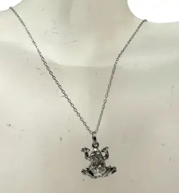 Charming Pewter Frog Necklace and Earring Set Michelle Marie Boutique  Jewelry Sets
