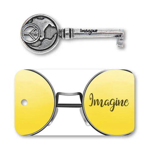 Pewter Imagine Key Charm – Recycled Lead-Free Pewter | Made in USA by Whitney Howard Designs Whitney Howard Designs  Keys