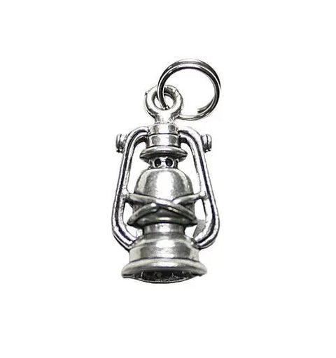 Pewter Lantern Charm – Small Stainless Steel Ring Attachment | Made in USA Accessory Michelle Marie Boutique  Charms and Pendants