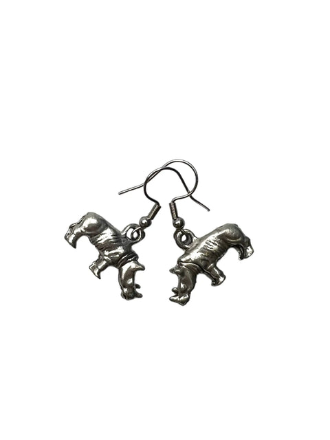 Pewter Rhinoceros Necklace and Earring Set Michelle Marie Boutique  Jewelry Set