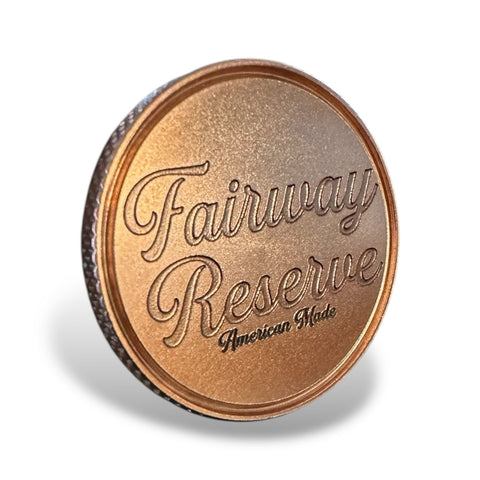 Handcrafted Copper Golf Ball Marker – Knurled Edge Design | Made in USA Fairway Reserve 