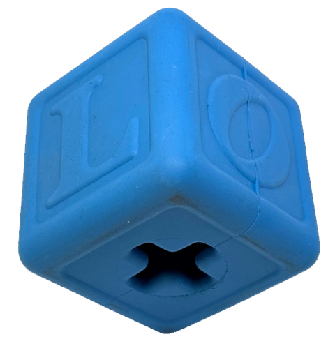 SodaPup Durable Rubber Love Cube Dog Chew Toy – Treat Dispenser | Made in USA SodaPup  Rubber Dog Toys