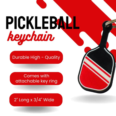 Pickleball Paddle Keychain – Sporty Mini Accessory | Made in USA Chatelet Manufacturing 
