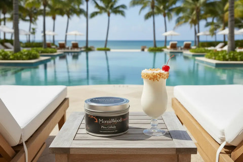 Pina Colada - Soy Tin Collection MorninWood Candles  Candles