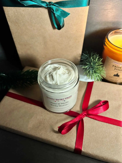 Pine & Musk Body Butter 4 oz – Natural Moisturizer with Grass-Fed Beef Tallow | Made in USA Skincare Born to be Free  Moisturizer