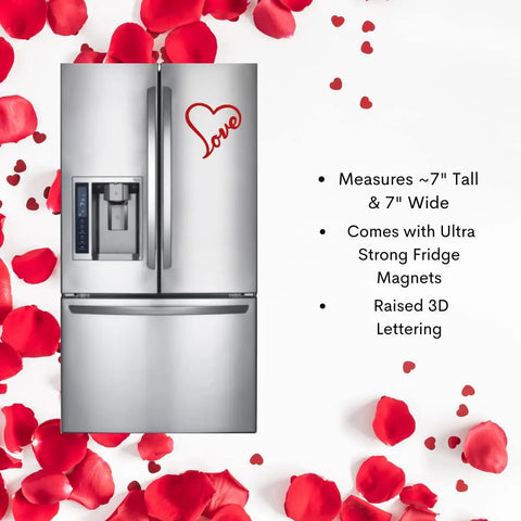 Pink Heart Love Magnet 7 Inch – Romantic Home Decor | Made in USA Chatelet Manufacturing 