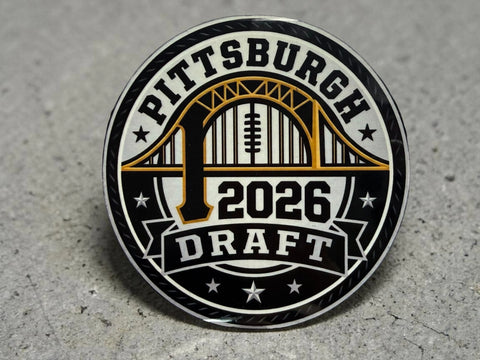 Pittsburgh 2026 Draft Sports Collectible Set – Ceramic Coasters, Magnets & Stickers | Made in USA Michelle Marie Boutique  Home Decor
