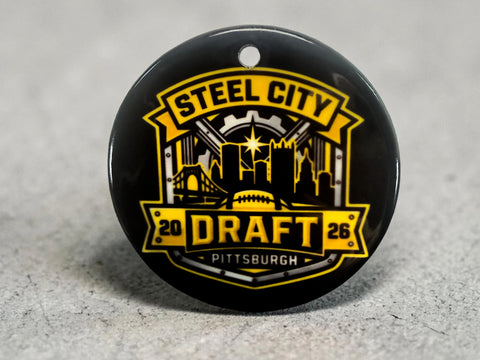 Pittsburgh 2026 Draft Sports Collectible Set – Ceramic Coasters, Magnets & Stickers | Made in USA Michelle Marie Boutique  Home Decor