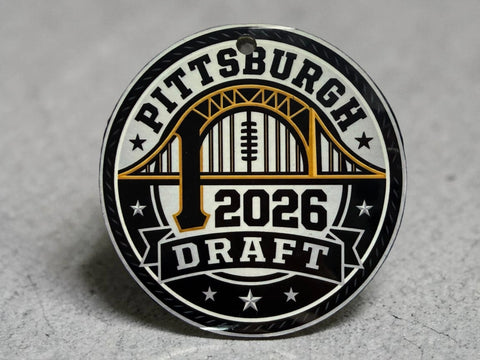 Pittsburgh 2026 Draft Sports Collectible Set – Ceramic Coasters, Magnets & Stickers | Made in USA Michelle Marie Boutique  Home Decor