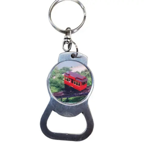 Pittsburgh Incline Railway Keychain Bottle Opener – Durable Metal Accessory | Made in USA Michelle Marie Boutique  Keychain