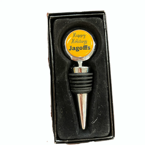 Pittsburgh Wine Bottle Stopper – Happy Holidays Jagoff Design | Made in USA Gift Decor Michelle Marie Boutique  Wine Stopper