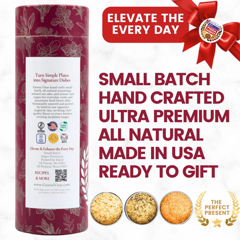 Pizza Night House Favorite Seasonings | Gift Pack Set of 3 Gustus Vitae  Collections & Gift Sets