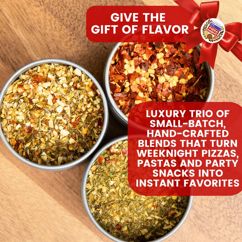 Pizza Night House Favorite Seasonings | Gift Pack Set of 3 Gustus Vitae  Collections & Gift Sets