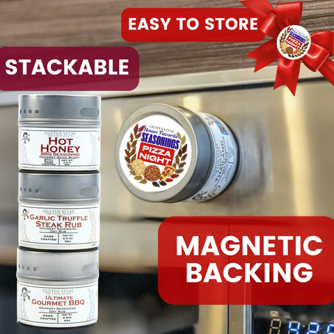 Pizza Night House Favorite Seasonings | Gift Pack Set of 3 Gustus Vitae  Collections & Gift Sets