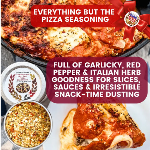 Pizza Night Seasonings Gift Set – Gourmet 3-Pack Spice Collection | Handcrafted Blend Made in USA Gustus Vitae  Collections & Gift Sets