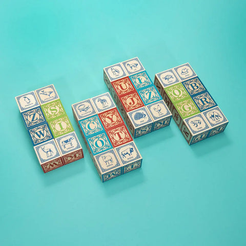 Polish Language Educational Blocks for Kids, 1.75-Inch Wooden Cubes – Uncle Goose Toy Set | Made in USA Uncle Goose  Languages
