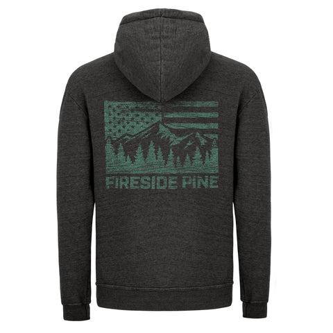 Ponderosa Pine Hoodie – Soft Blend Pullover Sweatshirt | Made in USA Fireside Pine  Hoodie