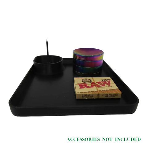 Portable Ashtray and Rolling Tray Combo with Removable Cleaner | Made in USA Chatelet Manufacturing 