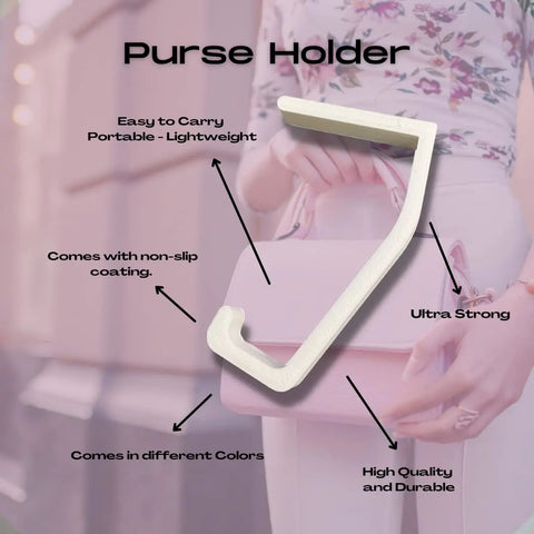 Portable Purse Holder – Lightweight 3D Printed Hook | Made in USA Chatelet Manufacturing 
