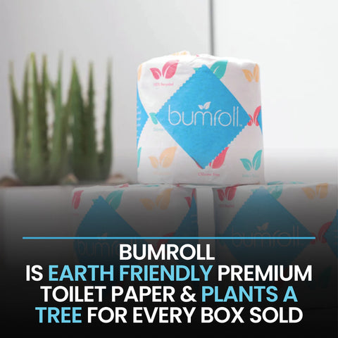 Bumroll Eco-Friendly Toilet Paper – 12 Rolls 400 Sheets 2-Ply | Made in USA Bumroll 