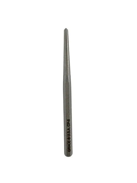 The Grace USA PS-7 Individual Punch features a tapered, pointed metal tip with a cylindrical body and engraved branding, shown against a white background.