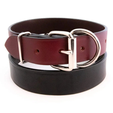 Premium 2 Inch Wide Leather Dog Collar – Durable Large Dog Standard Collar | Made in USA Auburn Leathercrafters  item