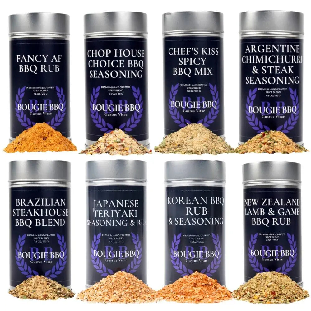 Bougie BBQ Seasoning Set 8 Tins Made in USA | Artisanal Grill Spices ...