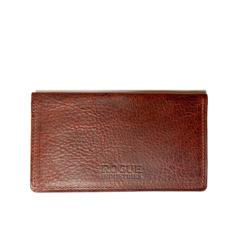 Premium Full Grain Leather Checkbook Cover – Handcrafted in Maine | Made in USA Rogue Industries 