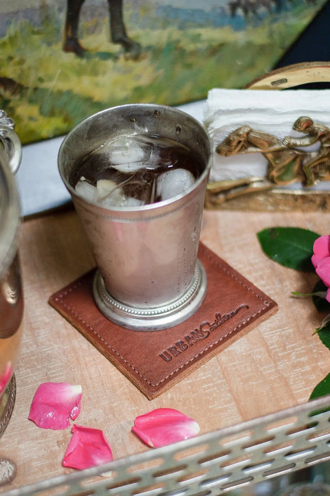 Premium Full-Grain Leather Coaster – Handcrafted Urban Southern | Made in USA Urban Southern  Accessories
