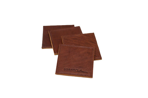 Premium Full-Grain Leather Coaster – Handcrafted Urban Southern | Made in USA Urban Southern  Accessories