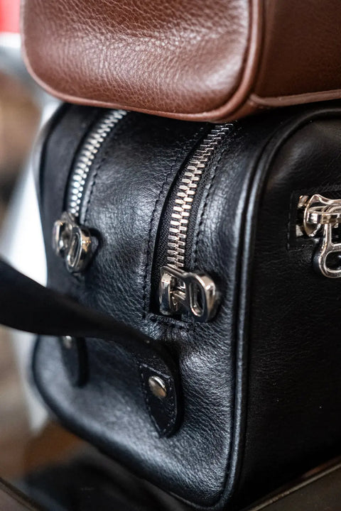 Premium Leather Travel Dopp Kit – Compact Toiletry Bag | Made in USA Marc Nelson  Travel Bag
