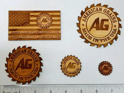 Premium Magnetic Business Cards 100+ Custom Laser Engraved Wood Cards | Made in USA American Grains LLC  Buisness Cards