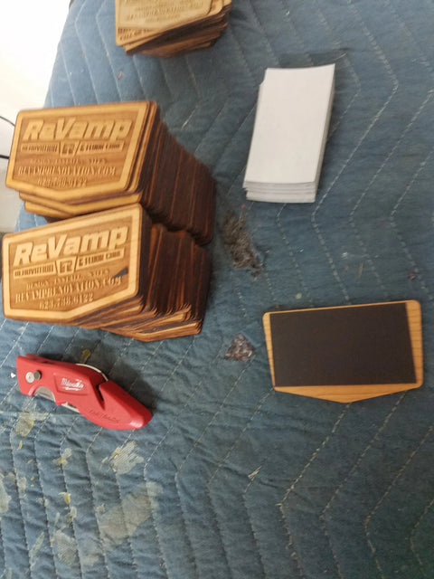 Premium Magnetic Business Cards 100+ Custom Laser Engraved Wood Cards | Made in USA American Grains LLC  Buisness Cards