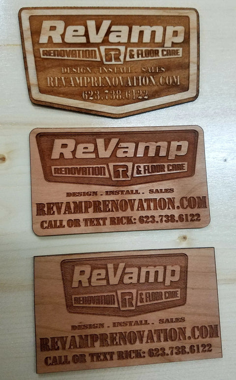 Premium Magnetic Business Cards 100+ Custom Laser Engraved Wood Cards | Made in USA American Grains LLC  Buisness Cards