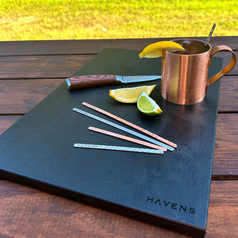 Premium Metal Drink Stirrers – Handcrafted Bar Accessories | Made in USA Havens | Luxury Metals 