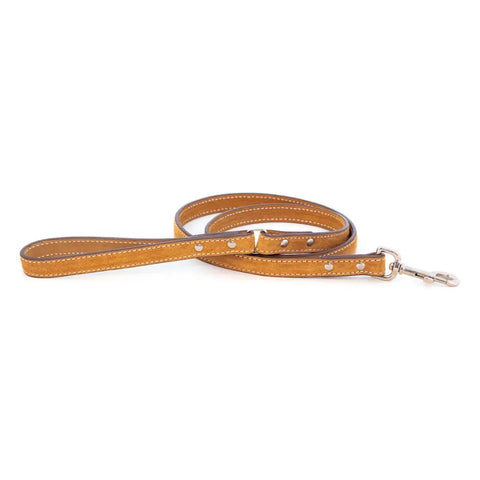 Premium Suede Dog Leash With Nubuck Leather Lining And Nickel Hardware – Durable Pet Leash | Made In USA Auburn Leathercrafters  item
