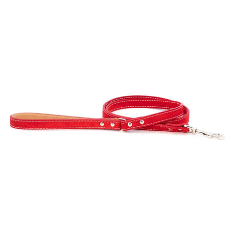 Premium Suede Dog Leash With Nubuck Leather Lining And Nickel Hardware – Durable Pet Leash | Made In USA Auburn Leathercrafters  item