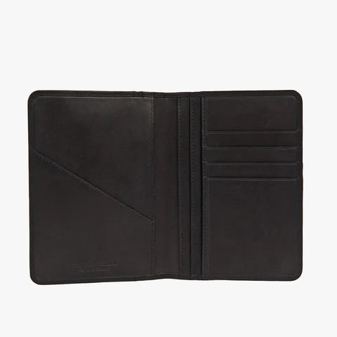 Premium Top-Grain Leather RFID Passport Holder With Red Accent – Slim Travel Wallet 5.8x4.25 Inches | Made in USA Rogue Industries  Passport Case