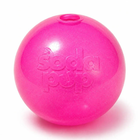 Princess Pack 2-Pack Dog Toy | Pink Glitter Ball + Unicorn Horn Chew Toy | USA Made SodaPup  Dog Toy Bundles